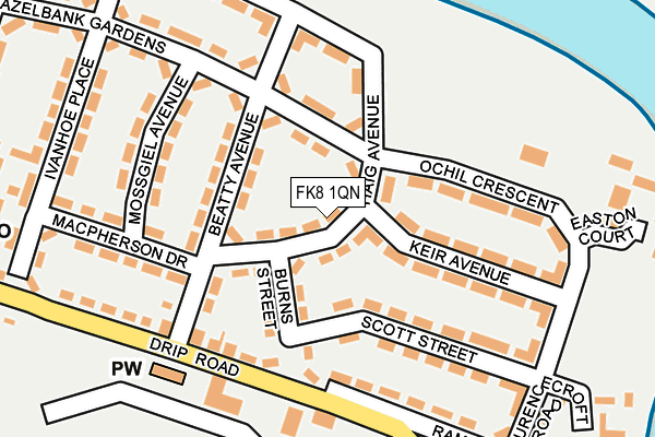 FK8 1QN map - OS OpenMap – Local (Ordnance Survey)