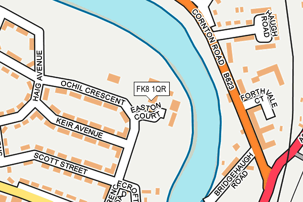 FK8 1QR map - OS OpenMap – Local (Ordnance Survey)