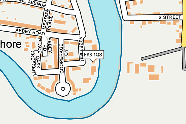 FK8 1QS map - OS OpenMap – Local (Ordnance Survey)