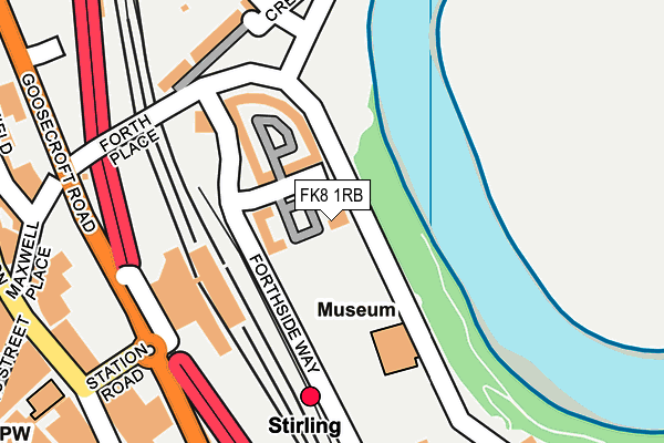 FK8 1RB map - OS OpenMap – Local (Ordnance Survey)