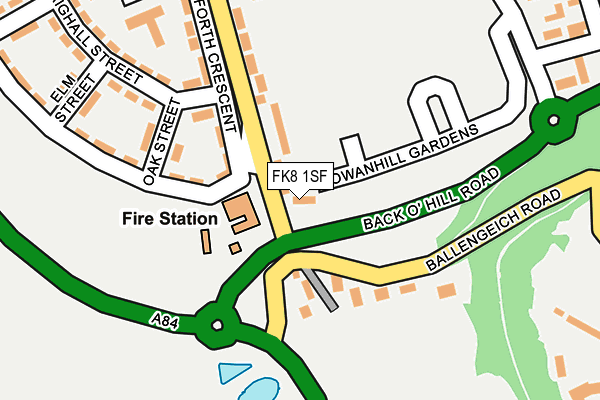 FK8 1SF map - OS OpenMap – Local (Ordnance Survey)