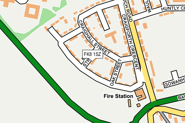 FK8 1SZ map - OS OpenMap – Local (Ordnance Survey)