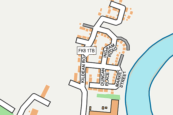 FK8 1TB map - OS OpenMap – Local (Ordnance Survey)