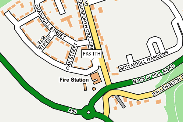 FK8 1TH map - OS OpenMap – Local (Ordnance Survey)