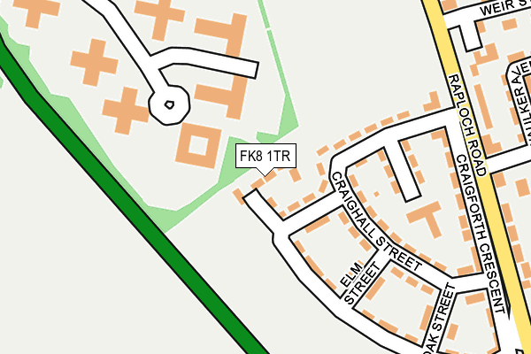 FK8 1TR map - OS OpenMap – Local (Ordnance Survey)