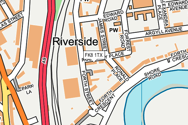 FK8 1TX map - OS OpenMap – Local (Ordnance Survey)