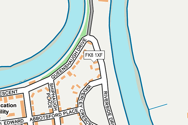 FK8 1XF map - OS OpenMap – Local (Ordnance Survey)