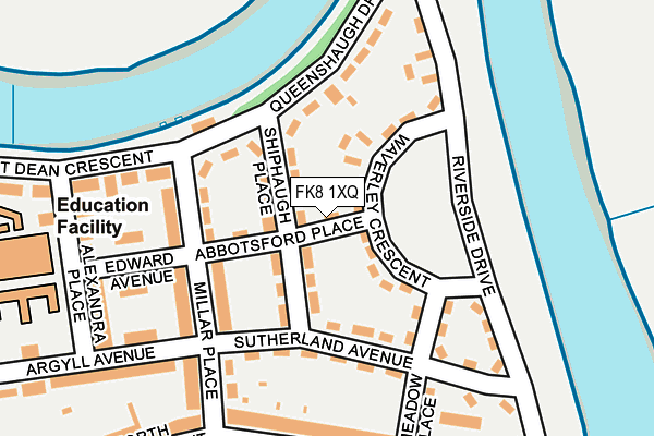 FK8 1XQ map - OS OpenMap – Local (Ordnance Survey)