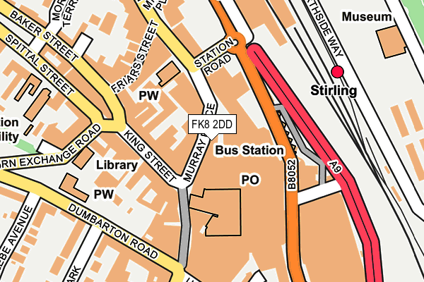 FK8 2DD map - OS OpenMap – Local (Ordnance Survey)