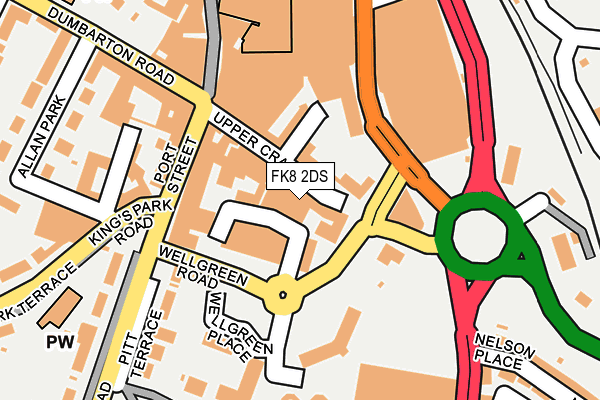 FK8 2DS map - OS OpenMap – Local (Ordnance Survey)