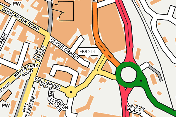 FK8 2DT map - OS OpenMap – Local (Ordnance Survey)