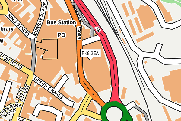 FK8 2EA map - OS OpenMap – Local (Ordnance Survey)
