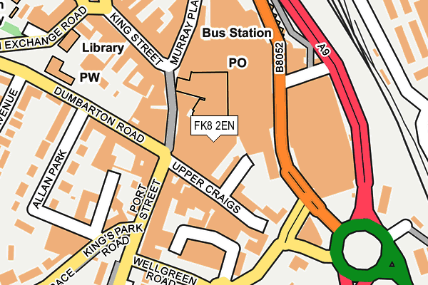 FK8 2EN map - OS OpenMap – Local (Ordnance Survey)