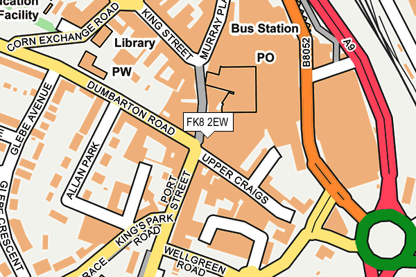 FK8 2EW map - OS OpenMap – Local (Ordnance Survey)