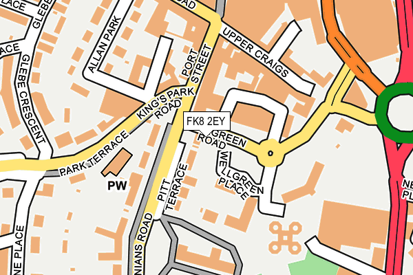 FK8 2EY map - OS OpenMap – Local (Ordnance Survey)