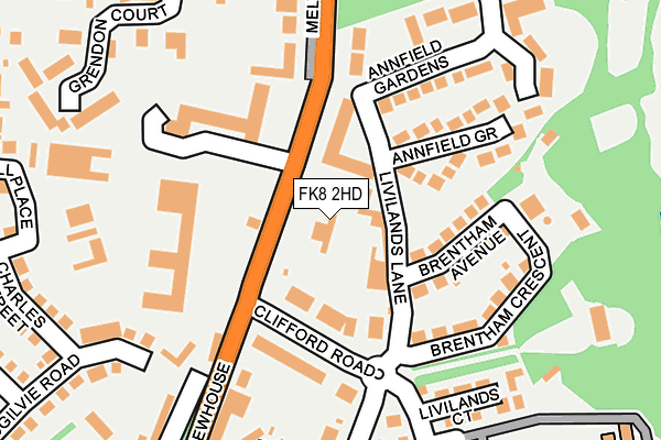 FK8 2HD map - OS OpenMap – Local (Ordnance Survey)