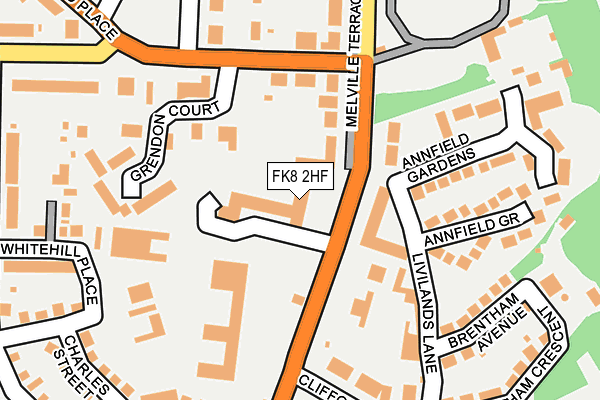 FK8 2HF map - OS OpenMap – Local (Ordnance Survey)