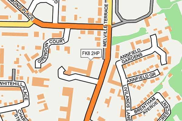 FK8 2HP map - OS OpenMap – Local (Ordnance Survey)