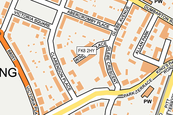 FK8 2HY map - OS OpenMap – Local (Ordnance Survey)