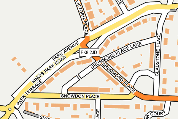 FK8 2JD map - OS OpenMap – Local (Ordnance Survey)