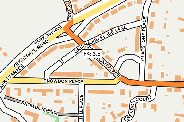 FK8 2JE map - OS OpenMap – Local (Ordnance Survey)