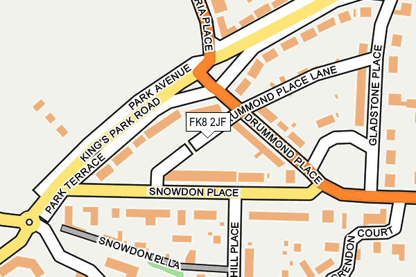 FK8 2JF map - OS OpenMap – Local (Ordnance Survey)