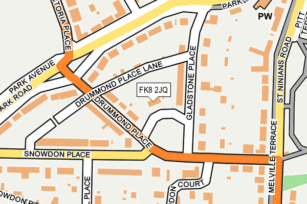 FK8 2JQ map - OS OpenMap – Local (Ordnance Survey)