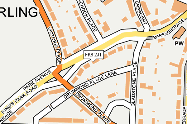 FK8 2JT map - OS OpenMap – Local (Ordnance Survey)