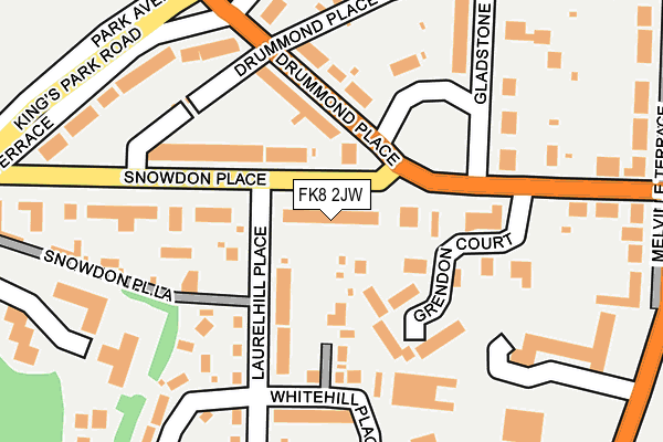 FK8 2JW map - OS OpenMap – Local (Ordnance Survey)