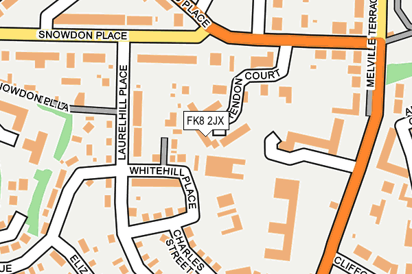 FK8 2JX map - OS OpenMap – Local (Ordnance Survey)