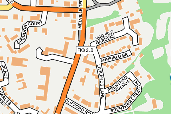 FK8 2LB map - OS OpenMap – Local (Ordnance Survey)