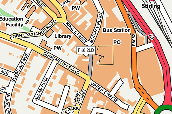 FK8 2LD map - OS OpenMap – Local (Ordnance Survey)
