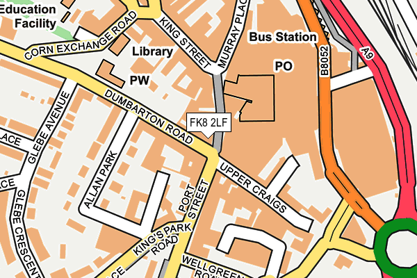 FK8 2LF map - OS OpenMap – Local (Ordnance Survey)