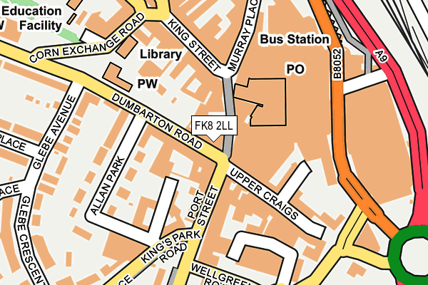 FK8 2LL map - OS OpenMap – Local (Ordnance Survey)