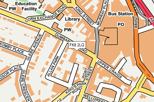 FK8 2LQ map - OS OpenMap – Local (Ordnance Survey)
