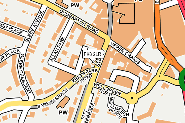 FK8 2LR map - OS OpenMap – Local (Ordnance Survey)