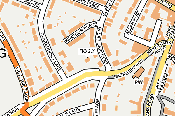 FK8 2LY map - OS OpenMap – Local (Ordnance Survey)