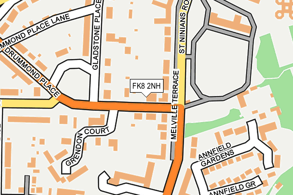 FK8 2NH map - OS OpenMap – Local (Ordnance Survey)