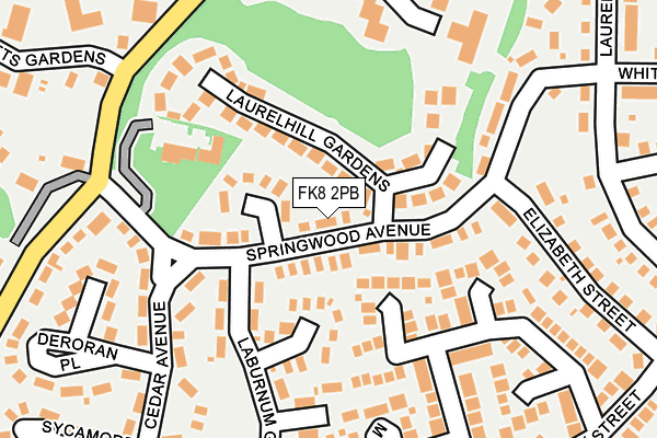 FK8 2PB map - OS OpenMap – Local (Ordnance Survey)