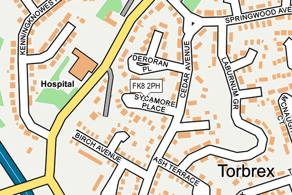 FK8 2PH map - OS OpenMap – Local (Ordnance Survey)