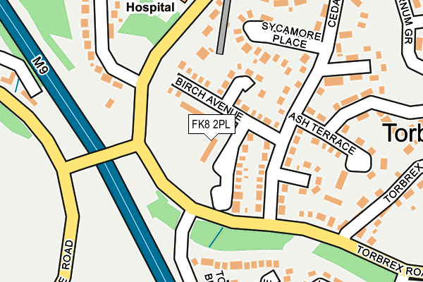 FK8 2PL map - OS OpenMap – Local (Ordnance Survey)