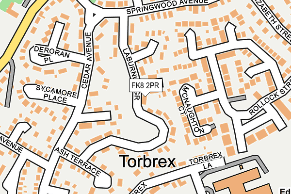 FK8 2PR map - OS OpenMap – Local (Ordnance Survey)