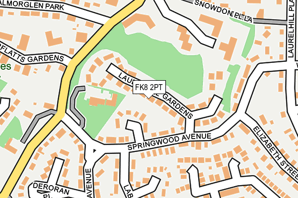 FK8 2PT map - OS OpenMap – Local (Ordnance Survey)