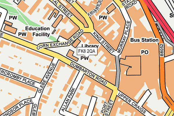 FK8 2QA map - OS OpenMap – Local (Ordnance Survey)