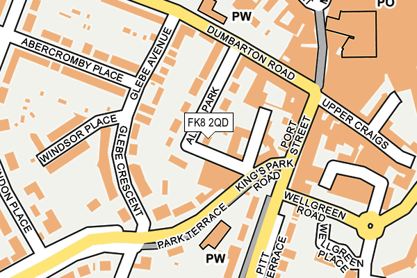 FK8 2QD map - OS OpenMap – Local (Ordnance Survey)