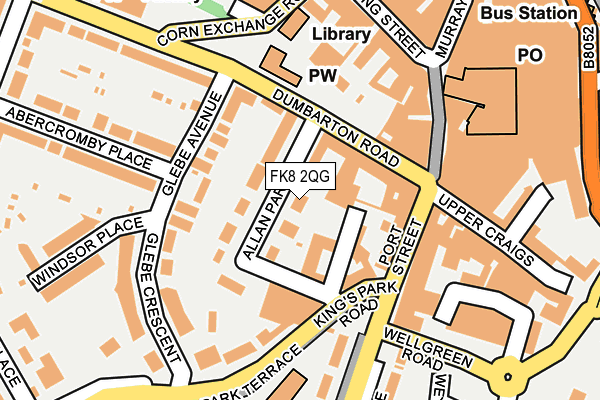 FK8 2QG map - OS OpenMap – Local (Ordnance Survey)