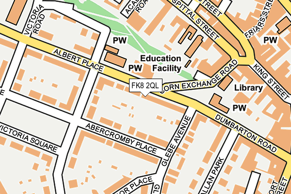 FK8 2QL map - OS OpenMap – Local (Ordnance Survey)