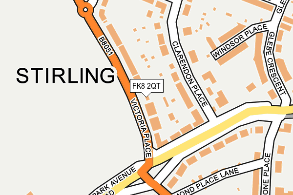 FK8 2QT map - OS OpenMap – Local (Ordnance Survey)