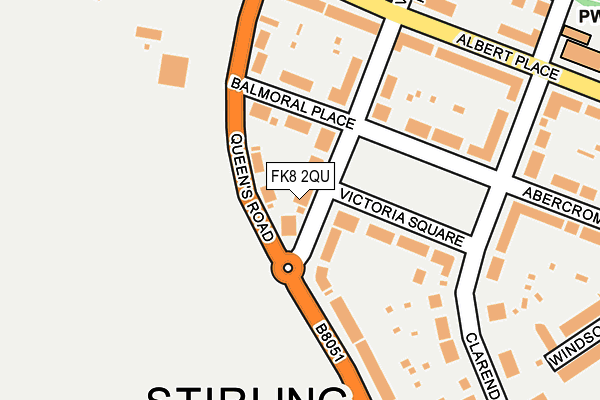 FK8 2QU map - OS OpenMap – Local (Ordnance Survey)