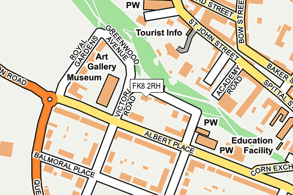 FK8 2RH map - OS OpenMap – Local (Ordnance Survey)